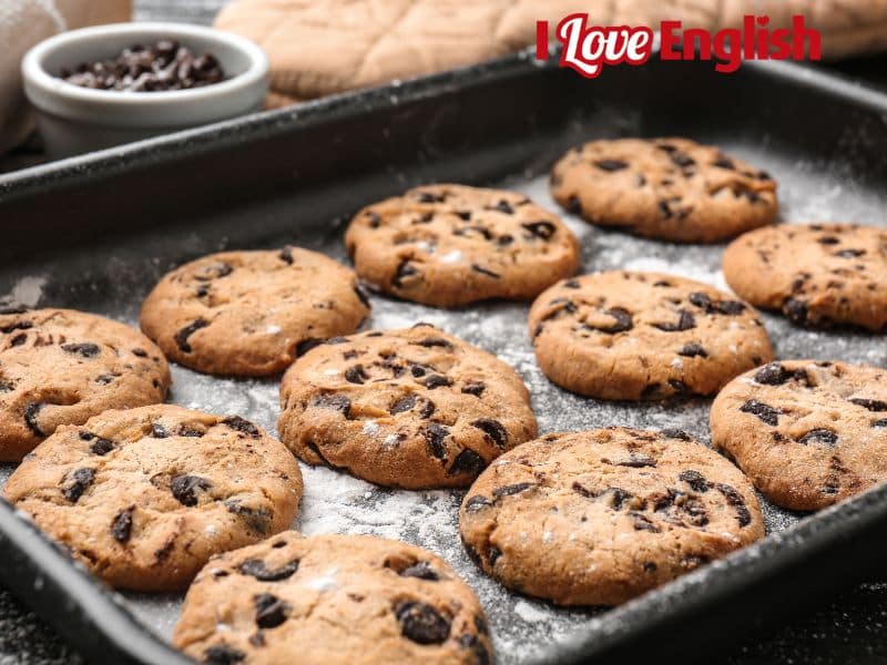 Chocolate Chip Cookies. Recetas en inglés para niños y adolescentes