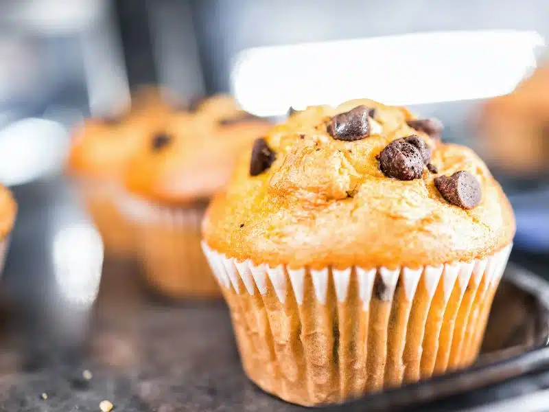 Banana and chocolate muffins